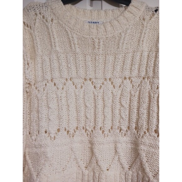 NWT Women's Old Navy Textured Fringe Pullover Sweater Size XS - N6 - Picture 6 of 7